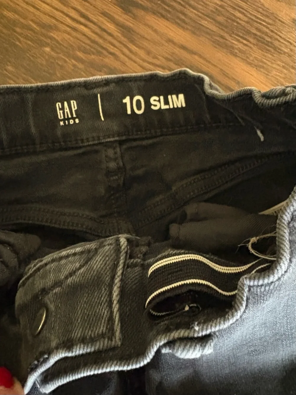 Gap kids boys slim black jeans